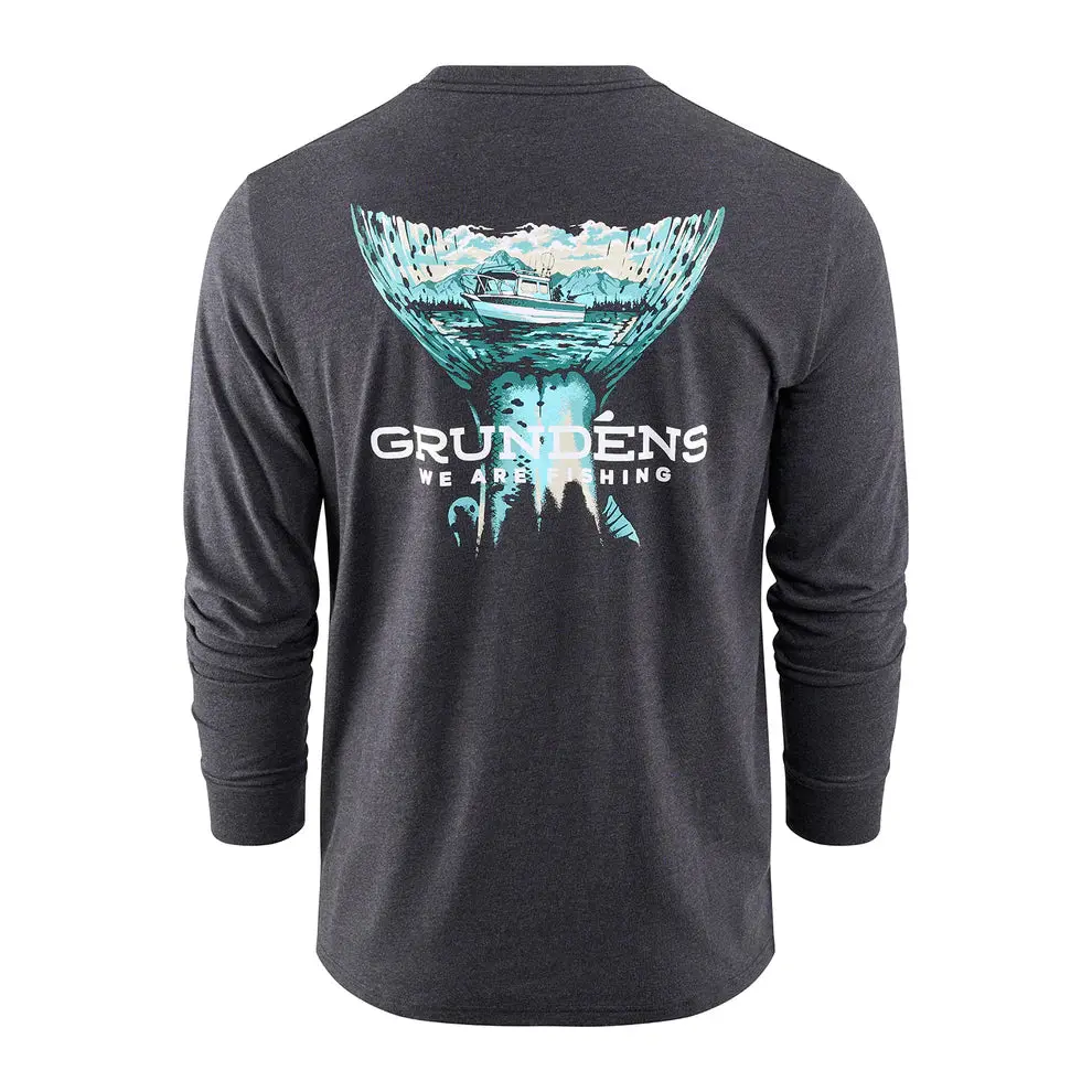 Grundens Salmon Tailscape Ls T-Shirt 1