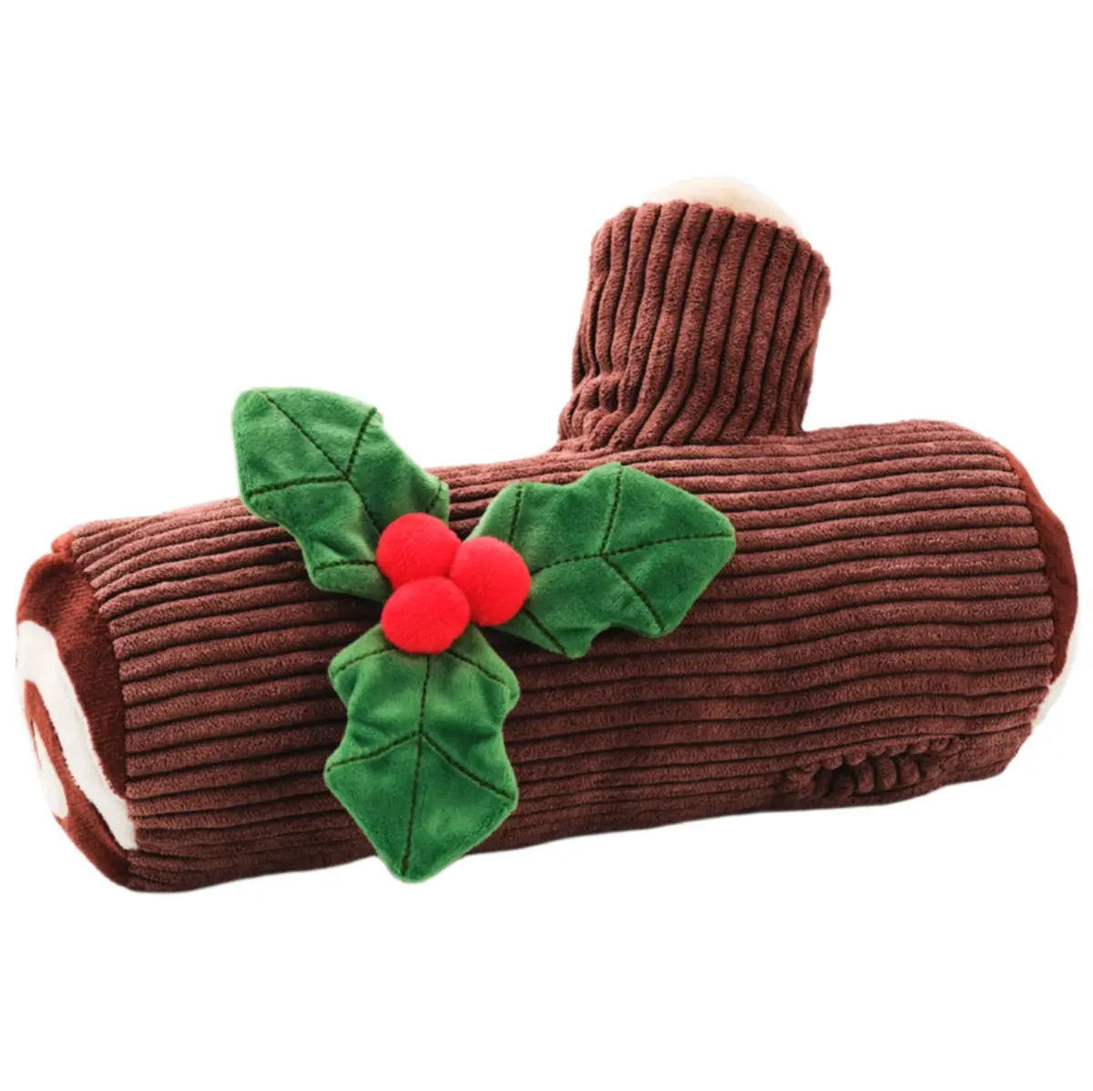 Foggy Dog Snuffle Yule Log Toy 1