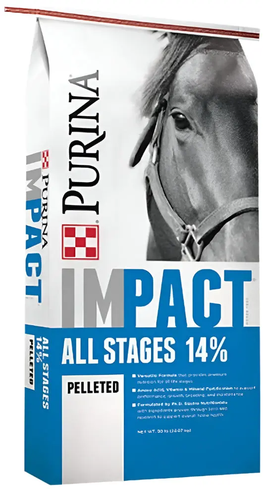 Purina Impact Pelleted Horse Feeds - 50 Lb. 1