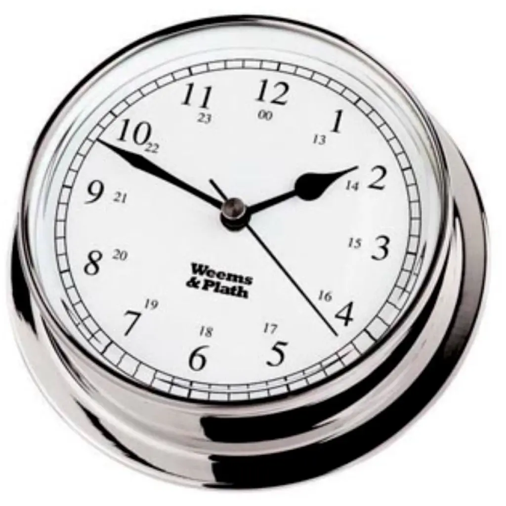 Weems And Plath Chrome Endurance 125 Quartz Clock 1