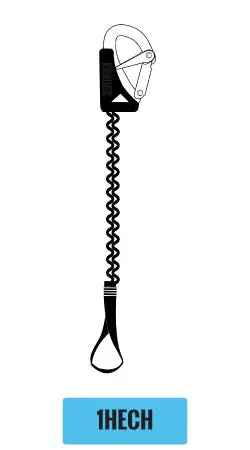 1 Hook Elasticated Safety Line With Cow Hitch 1