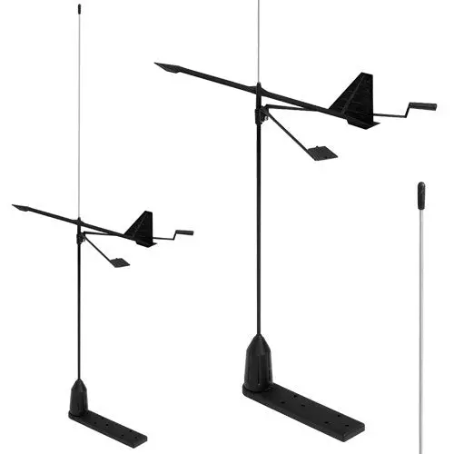 Shakespeare S/S Vhf Antenna Hawk Windex Whip 1