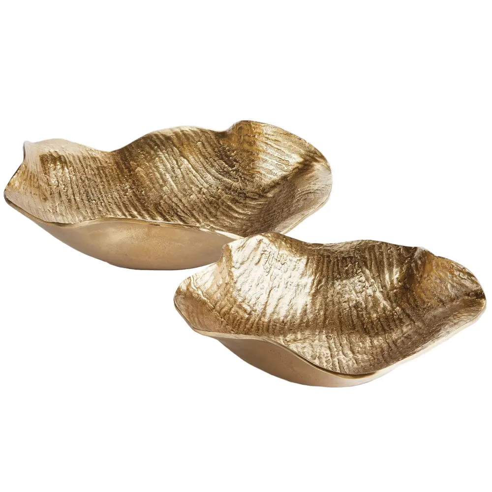 Napa Clarice Gold Cast Aluminum Bowl - 13" & 16" 1