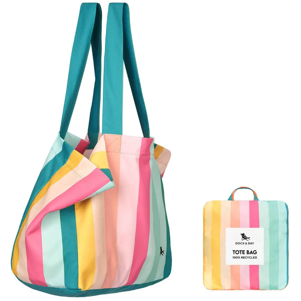 Dock & Bay Foldaway Shopping Totes - 15" X 7" 1