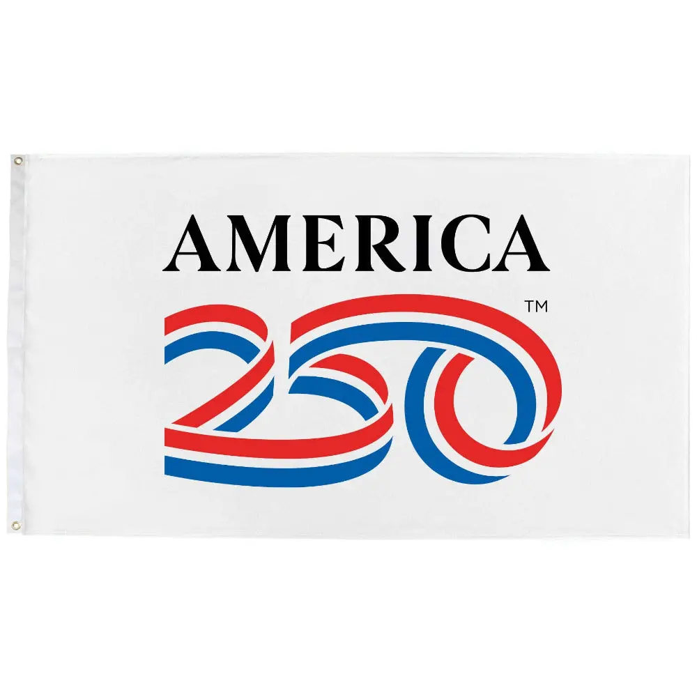America250 Poly Cotton Outdoor Flag - 60" X 33.5" 1