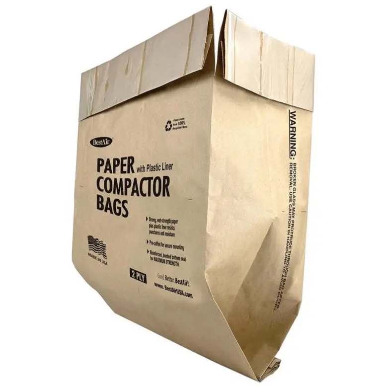 Bestair 10-Gallon Flat Top Trash Compactor Bags - 8 Pc. 2