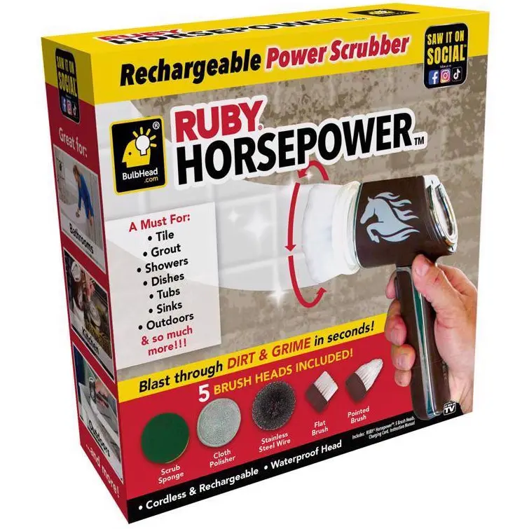 Ruby Horsepower Rechargeable Power Scrubber 1