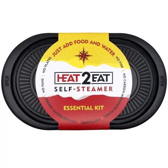 Heat2eat Self Steamer Essential Kit Includes 2 Heat Stones Regular 1