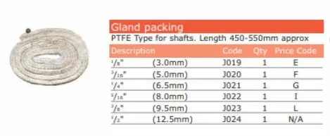 3/16 Or 5Mm Gland Packing 1