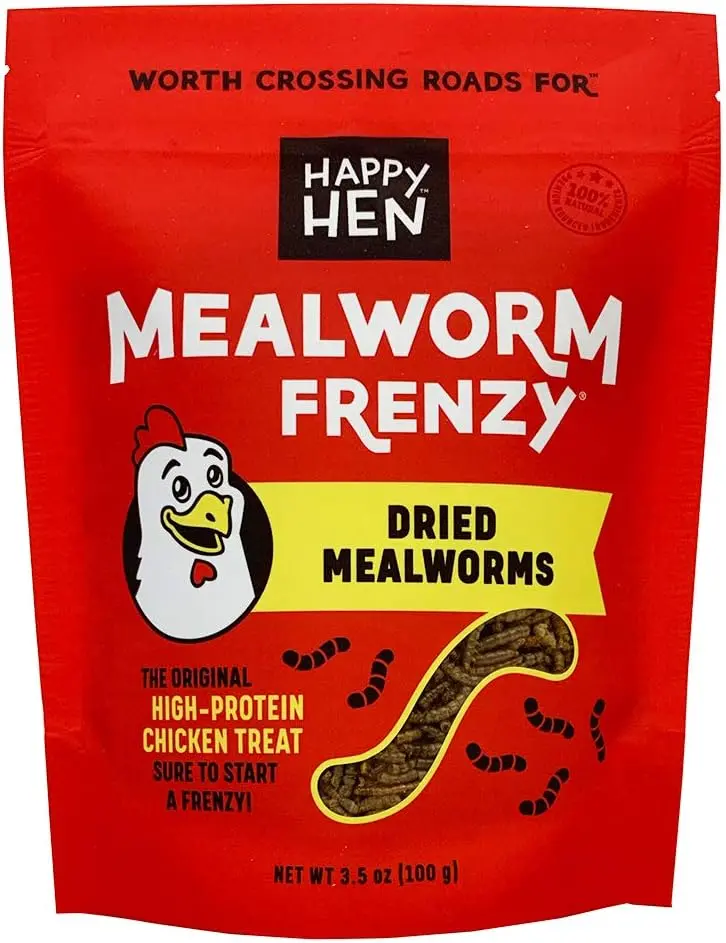 Happy Hen Mealworm Frenzy Chicken Treats - 3.5 Oz. To 11 Lb. 1