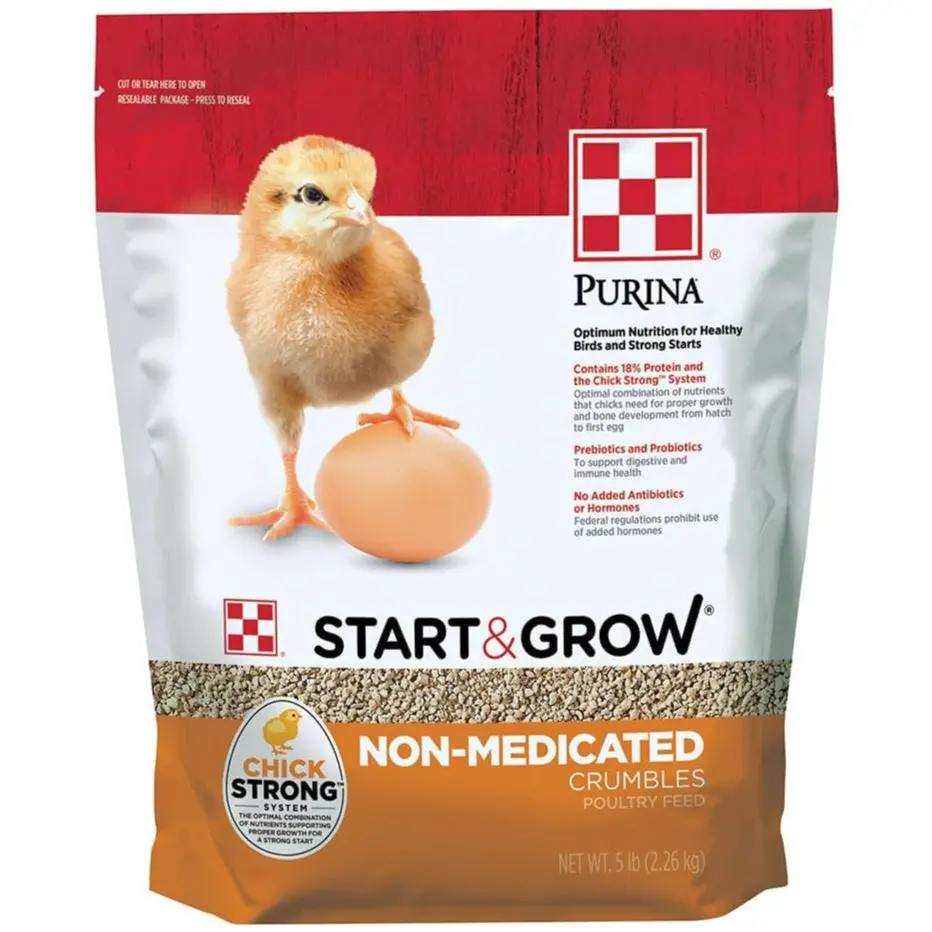 Purina Start & Grow Complete Chick Feed Crumbles - 5, 15, & 50 Lb. 1