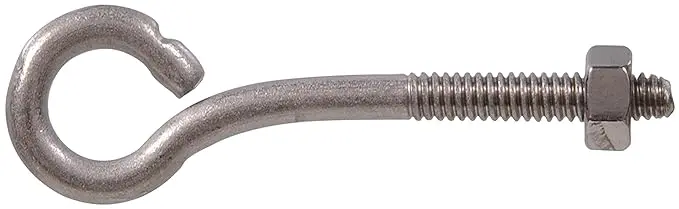 Hillman Stainless Steel Eye Bolt With Nut (1/4"-20 X 3") - 5 Pack 1