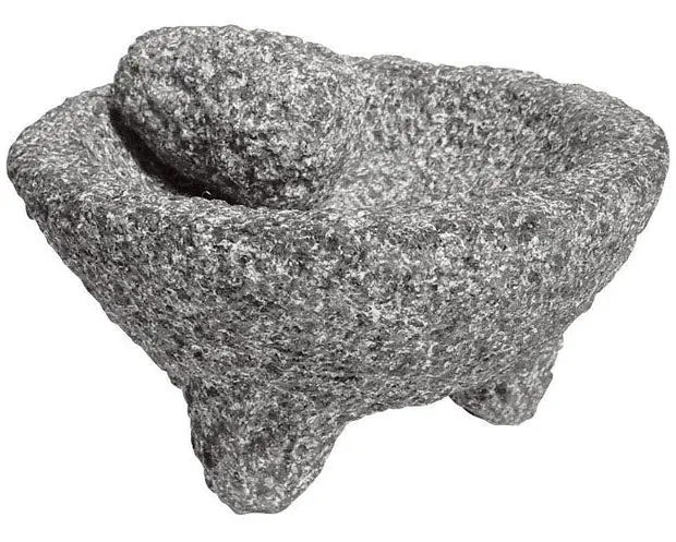 Bene Casa Gray Granite Mortar & Pestle 1