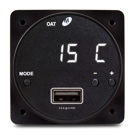 Mid-Continent Chronos Ch93hp Digital Clock / High Power Usb Charger- Usb-A 1