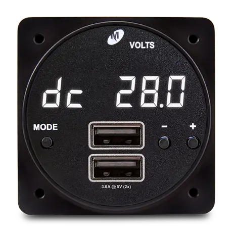 Mid-Continent Ch93hp Chronos Digital Clock/ High Power Usb Charger- Usb-A/A 1