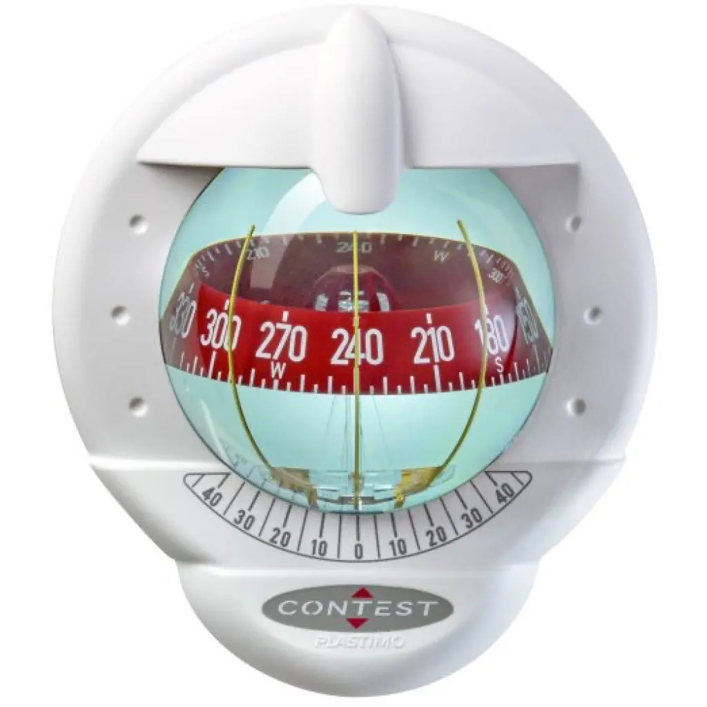 Plastimo Compass Contest 101 - White Bulkhead Moun 1