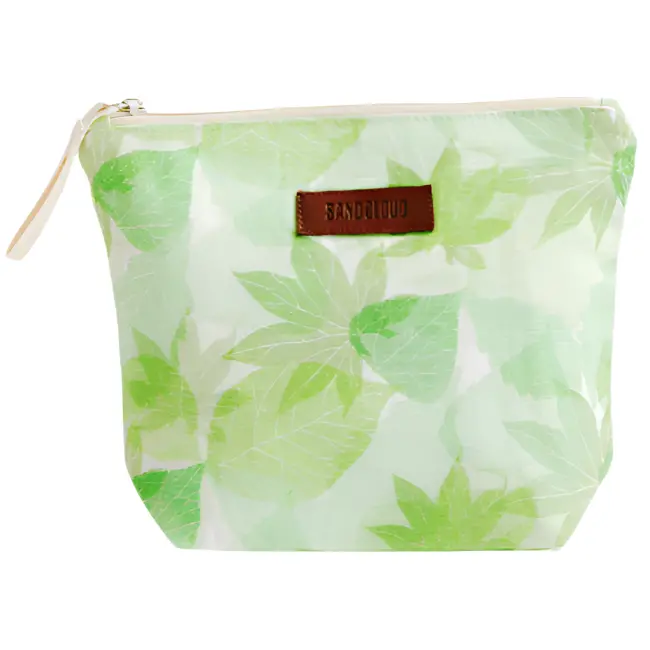 Sand Cloud Cotton Canvas Zipper Pouch - 7" X 9.5" 1