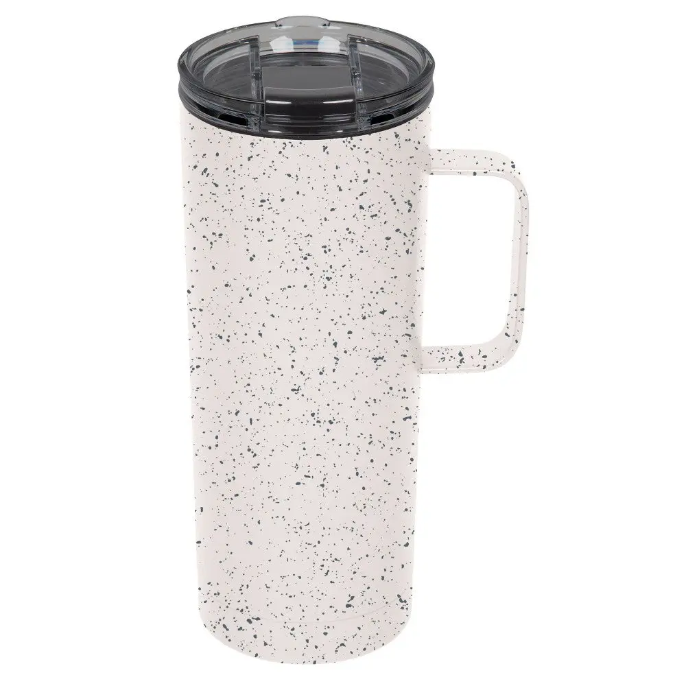 Fifty/Fifty 20Oz Speckle Tall Mug White/Slate Gray 1