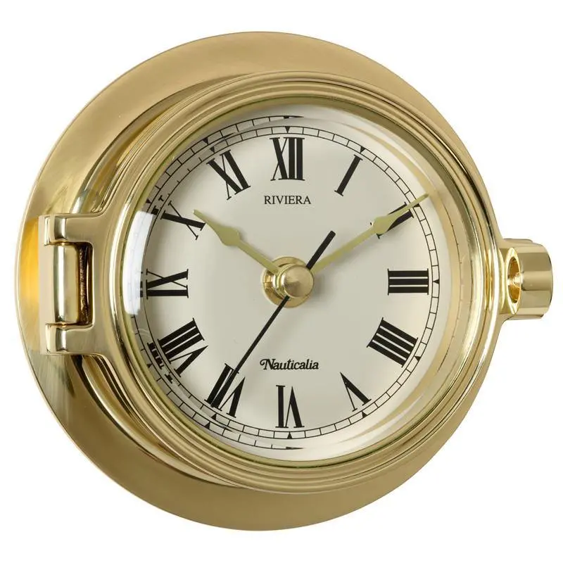Riviera Brass Clock 1