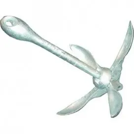 Folding Grapnel Anchor - Galvanised 8Kg 1