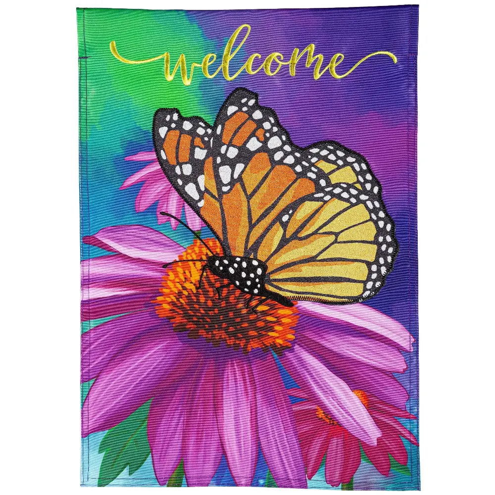 Evergreen "Welcome" Themed House Flags - 28" X 44" 29