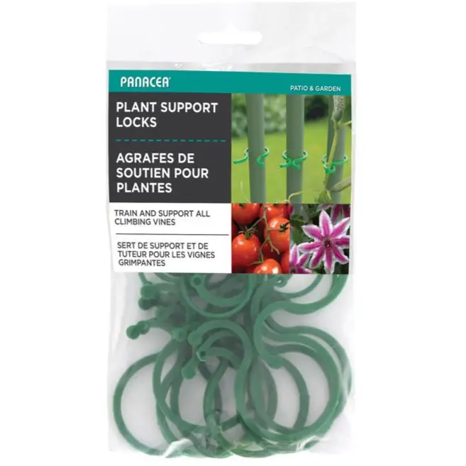 Panacea Plastic Plant Locks (Green) - 25 Pc. 1