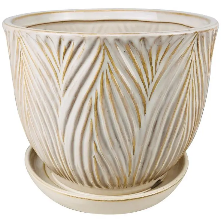 Border Concepts Ceramic Ferncliff Planter - 5.5" 1