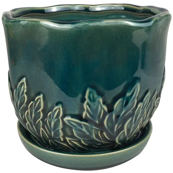Border Concepts Ceramic Sofia Planter - 4.25" To 7.25" 1