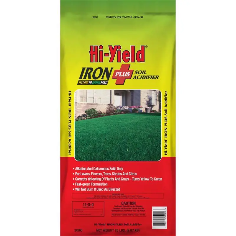 Hi-Yield Iron Plus Soil Acidifier Pellets - 20 Lb. 1
