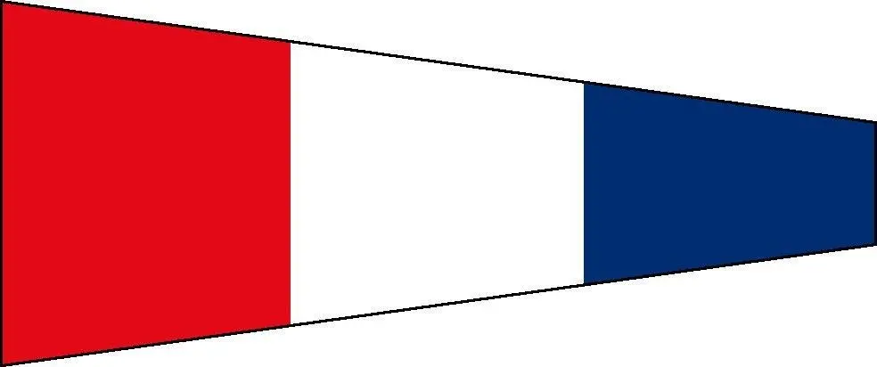 Pennant Flag "3" 26Cm X 58Cm 1