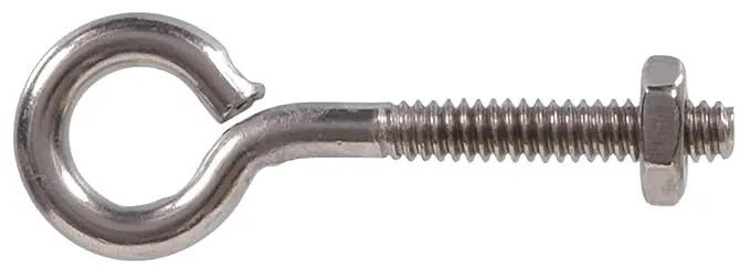 Hillman Stainless Steel Eye Bolt With Nut (3/8"-16 X 3-7/8") - 4 Pack 1