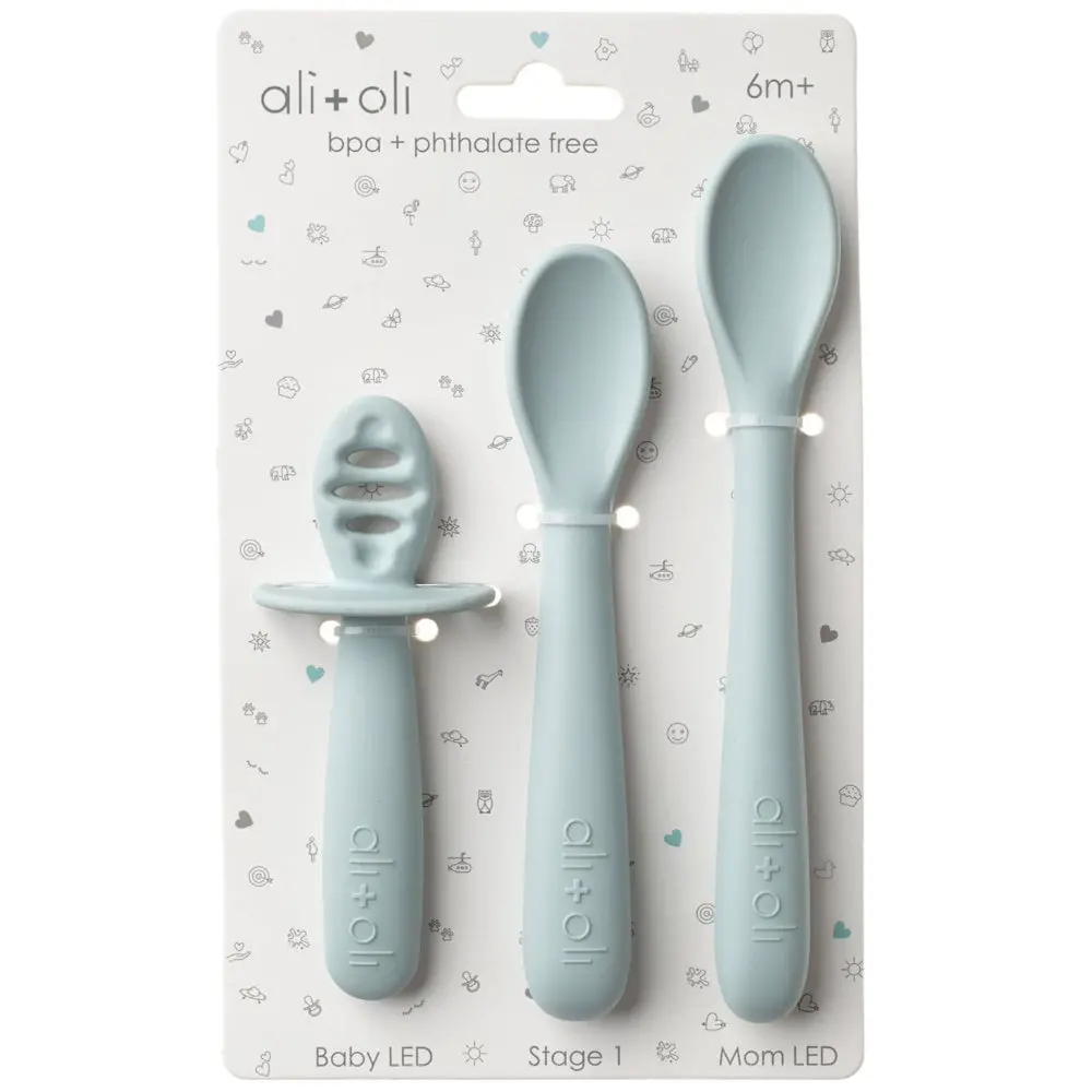 Ali + Oli Silicone Baby Spoon Set - 3 Pc. 1