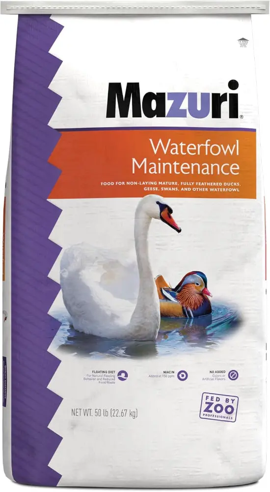 Mazuri Floating Waterfowl Feed Pellets - 50 Lb. 1