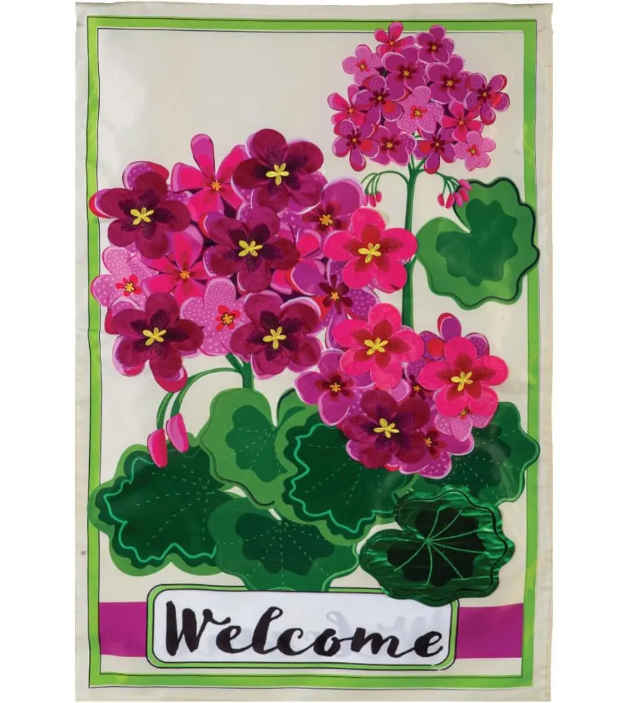 Evergreen "Welcome" Themed House Flags - 28" X 44" 30
