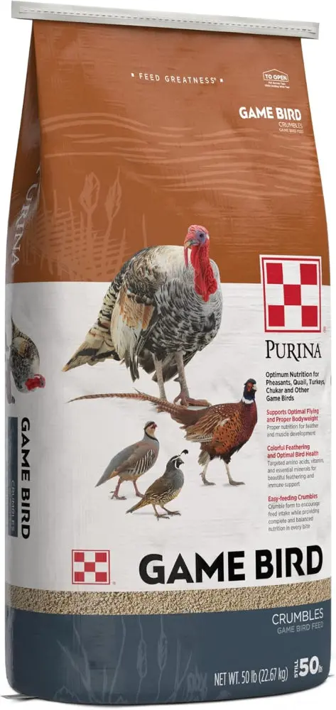 Purina Game Bird Maintenance Feed Crumbles - 50 Lb. 1