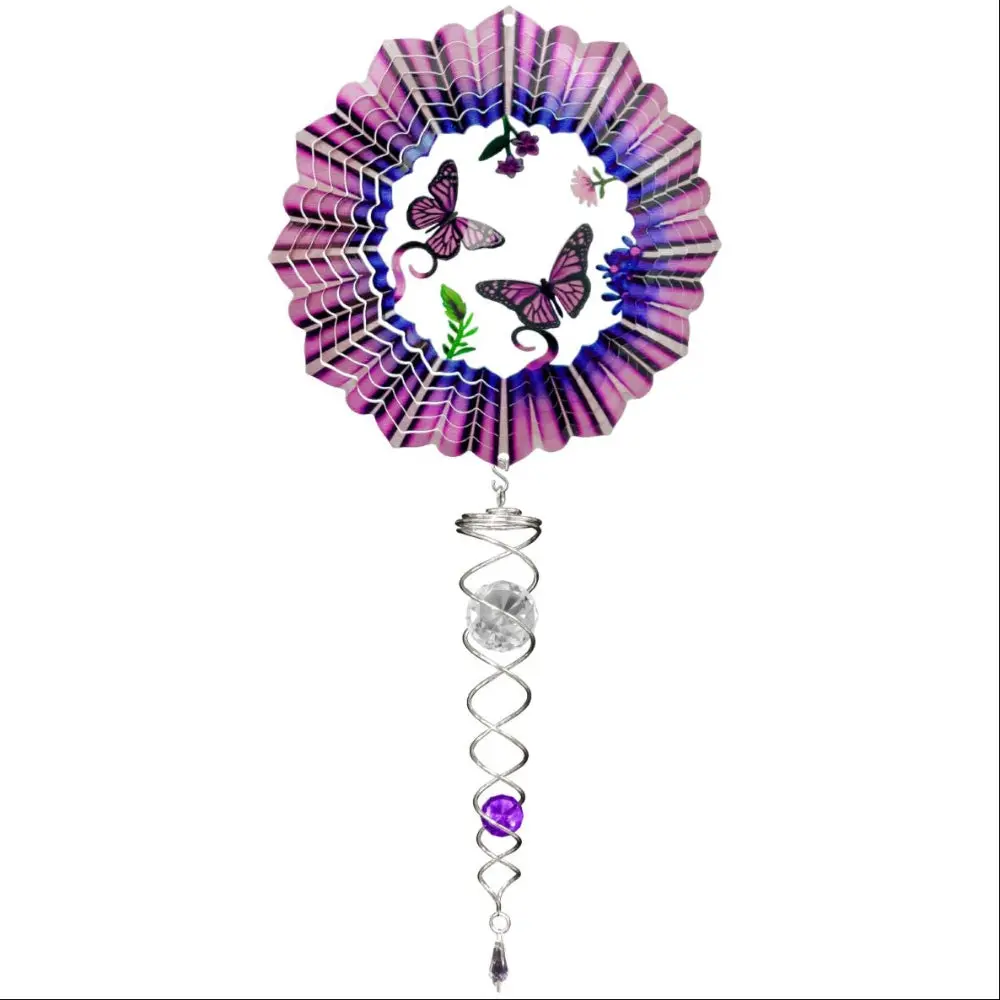 Spinfinity Stainless Steel Mini Wind Spinners W/ Twister Tail - 14" 4