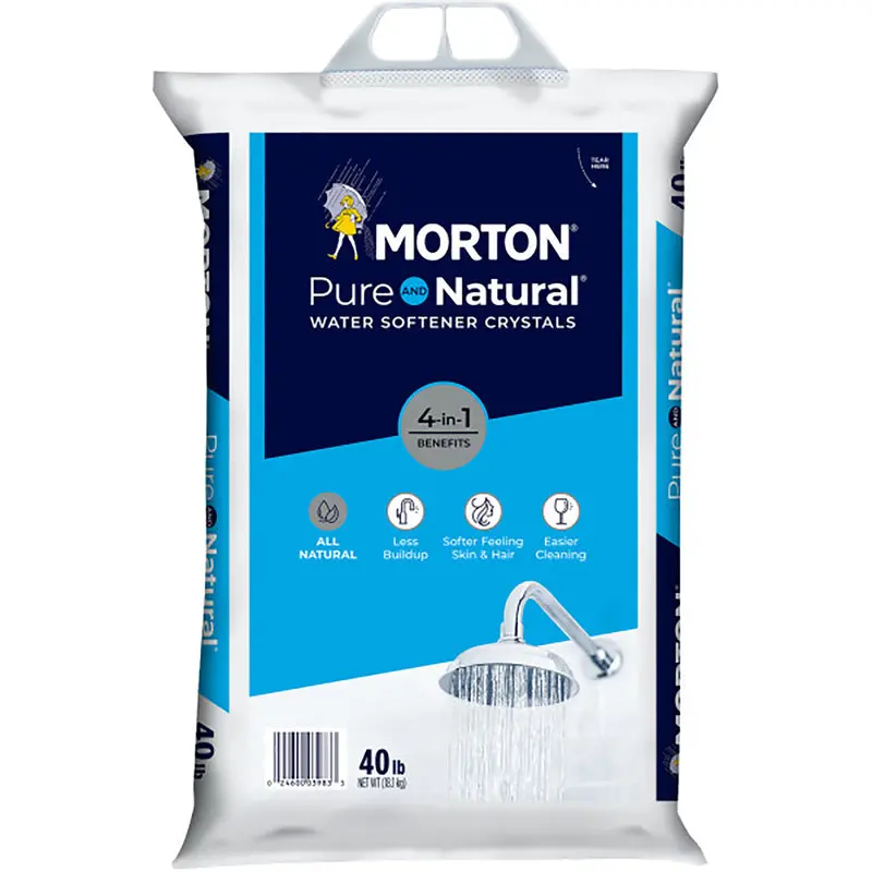 Morton Pure & Natural Water Softening Salt Crystals - 40 Lb. 1