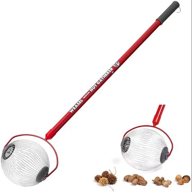 Garden Weasel Rolling Steel Nut Gatherer - 47.5" 1