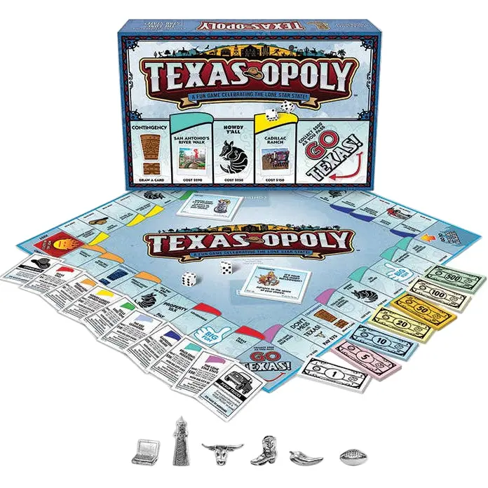 Late For The Sky "Texas-Opoly" Board Game 1