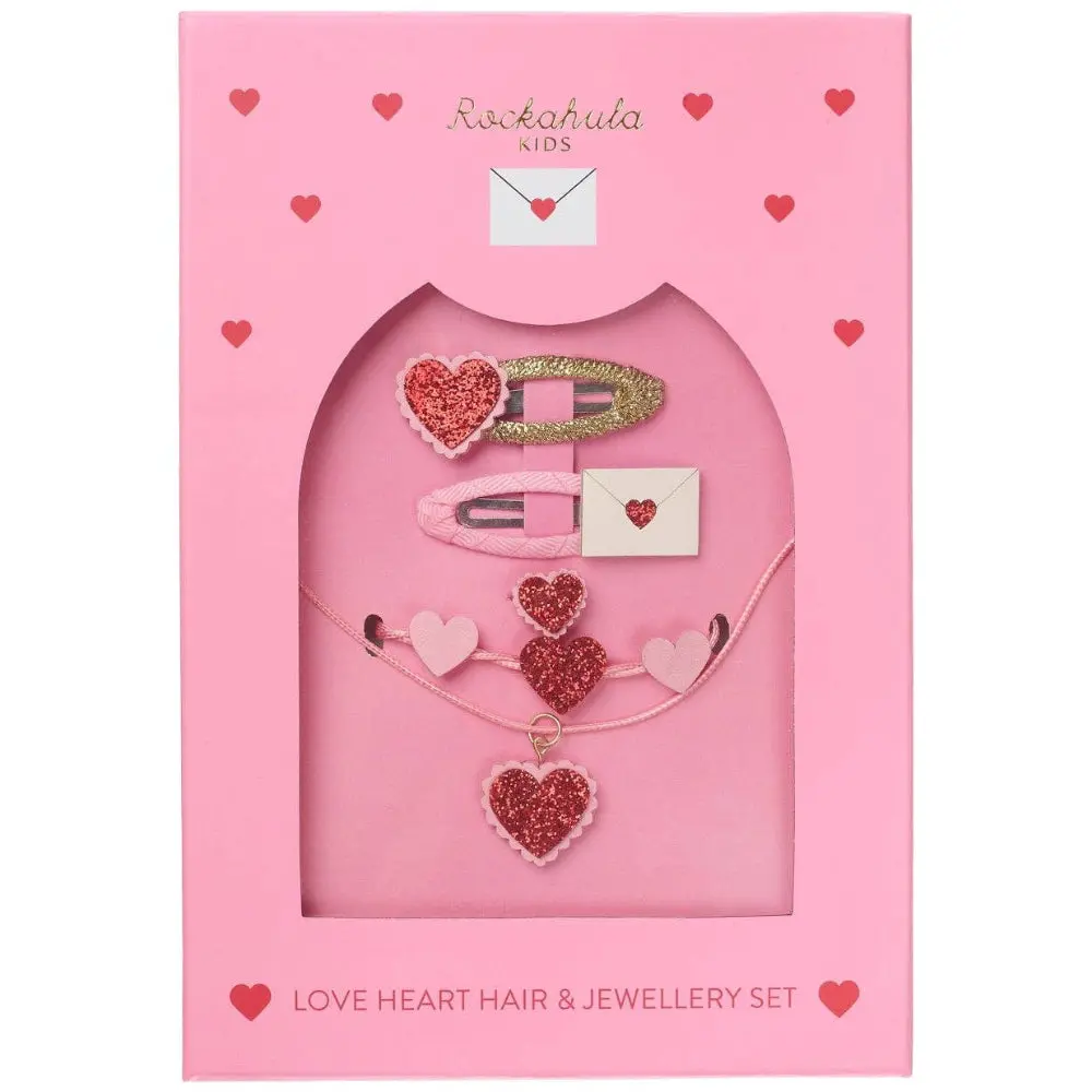 Rockahula Kids Love Hearts Hair Clips & Jewelry Set - 4 Pc. 1