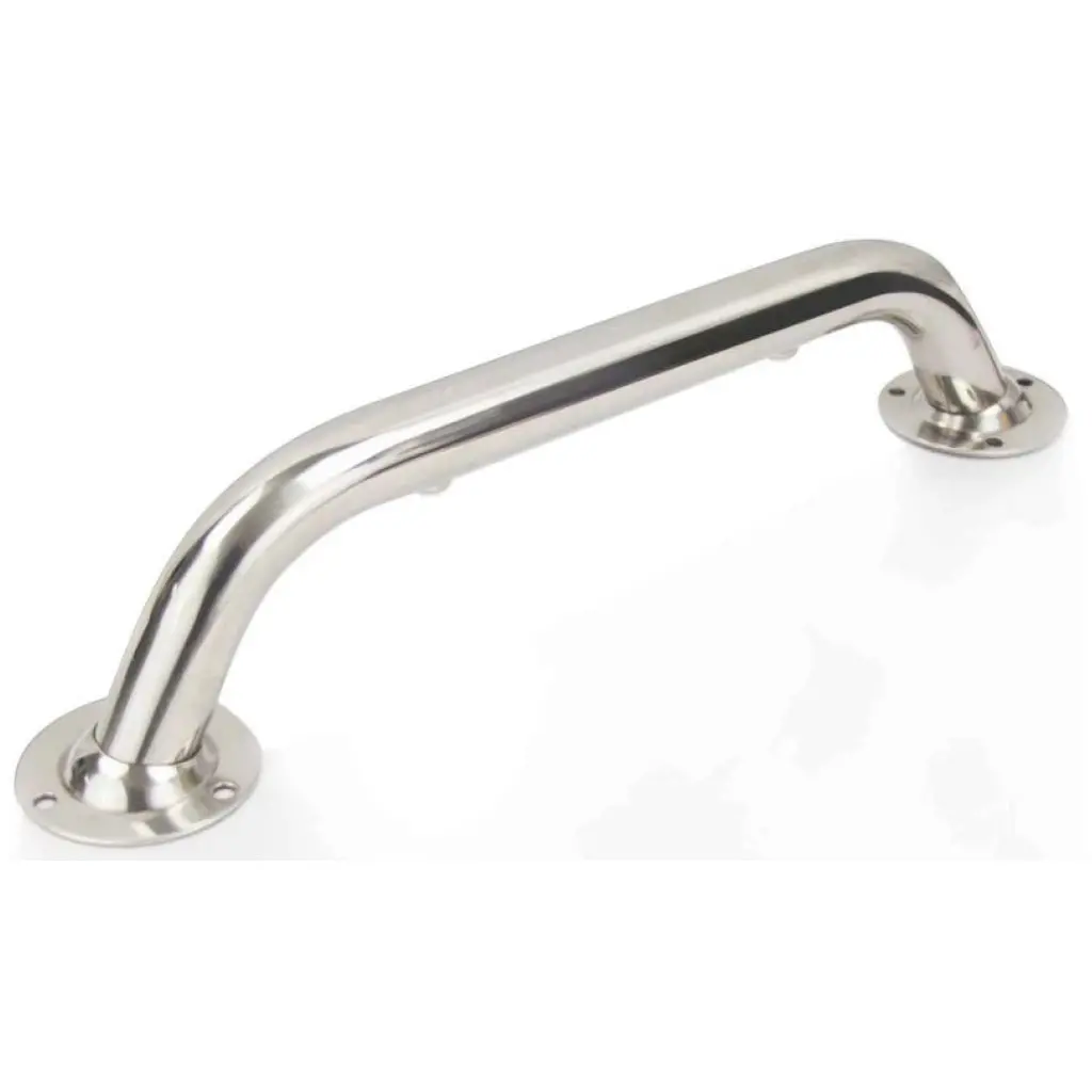 Stainless Handrail Base Mount - 12" 1