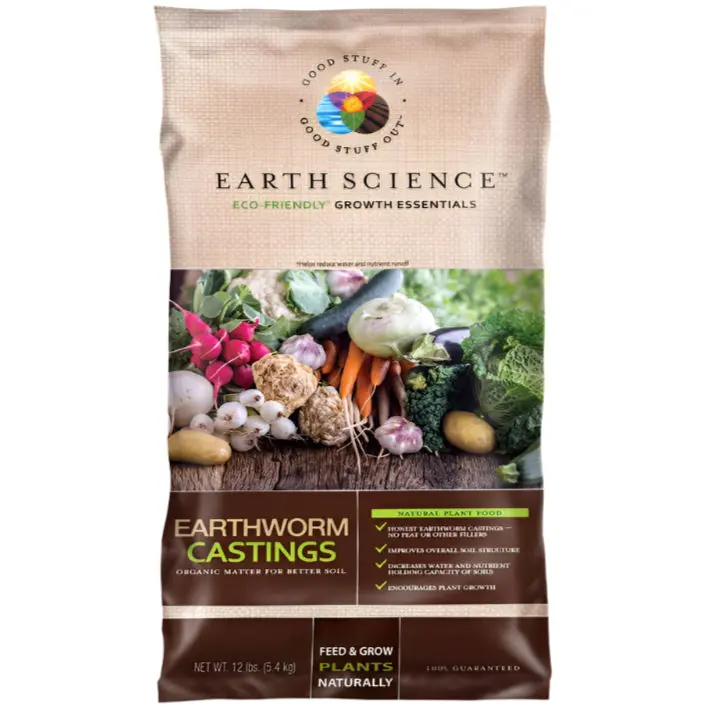 Earth Science Organic Earthworm Castings - 12 Lb. 1