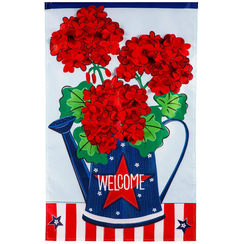 Evergreen "Welcome" Themed House Flags - 28" X 44" 33