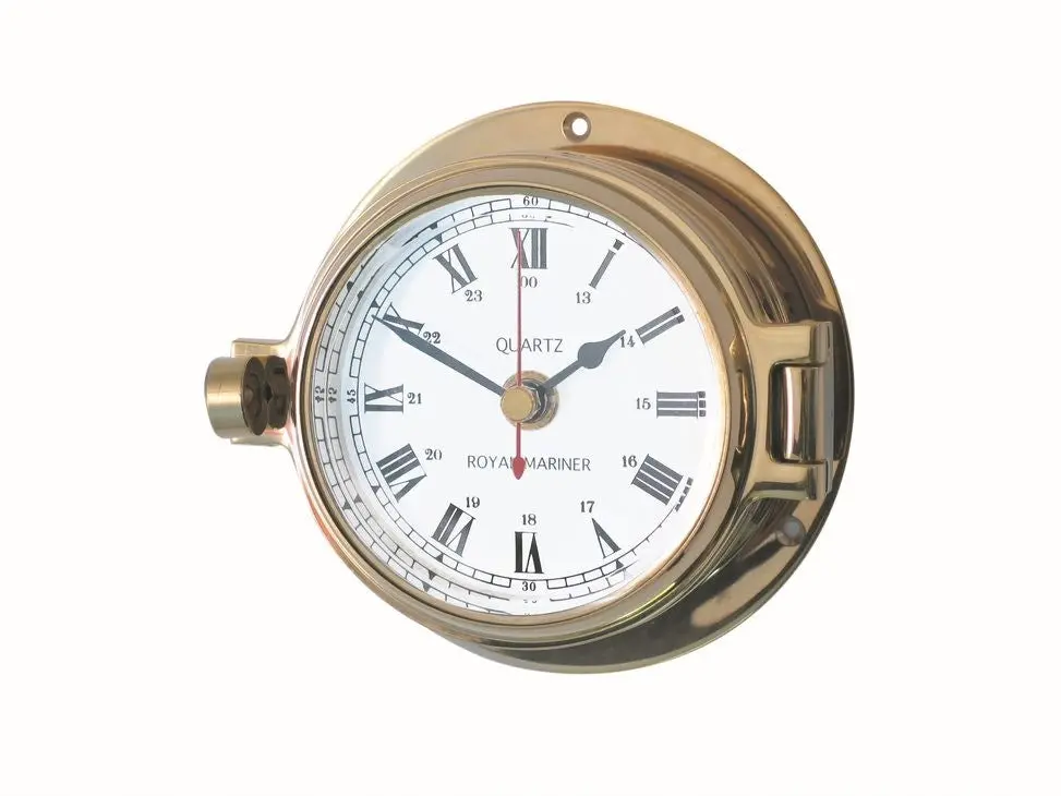 Brass Channel Clock 1
