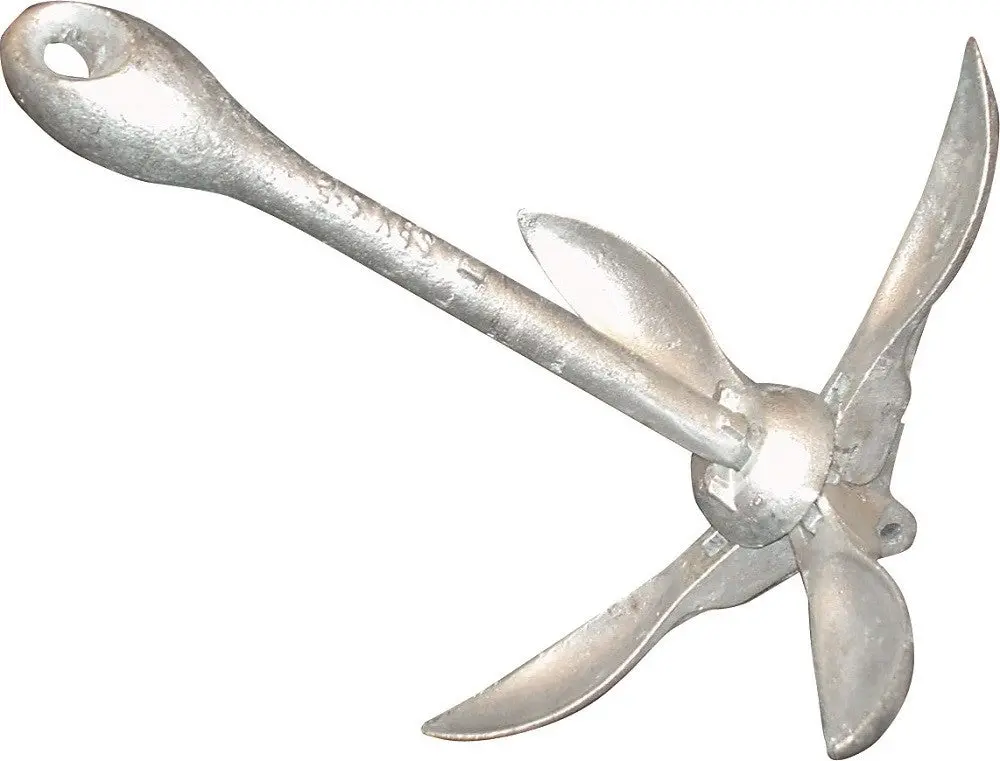 Waveline Folding Anchor - Galvanised 1