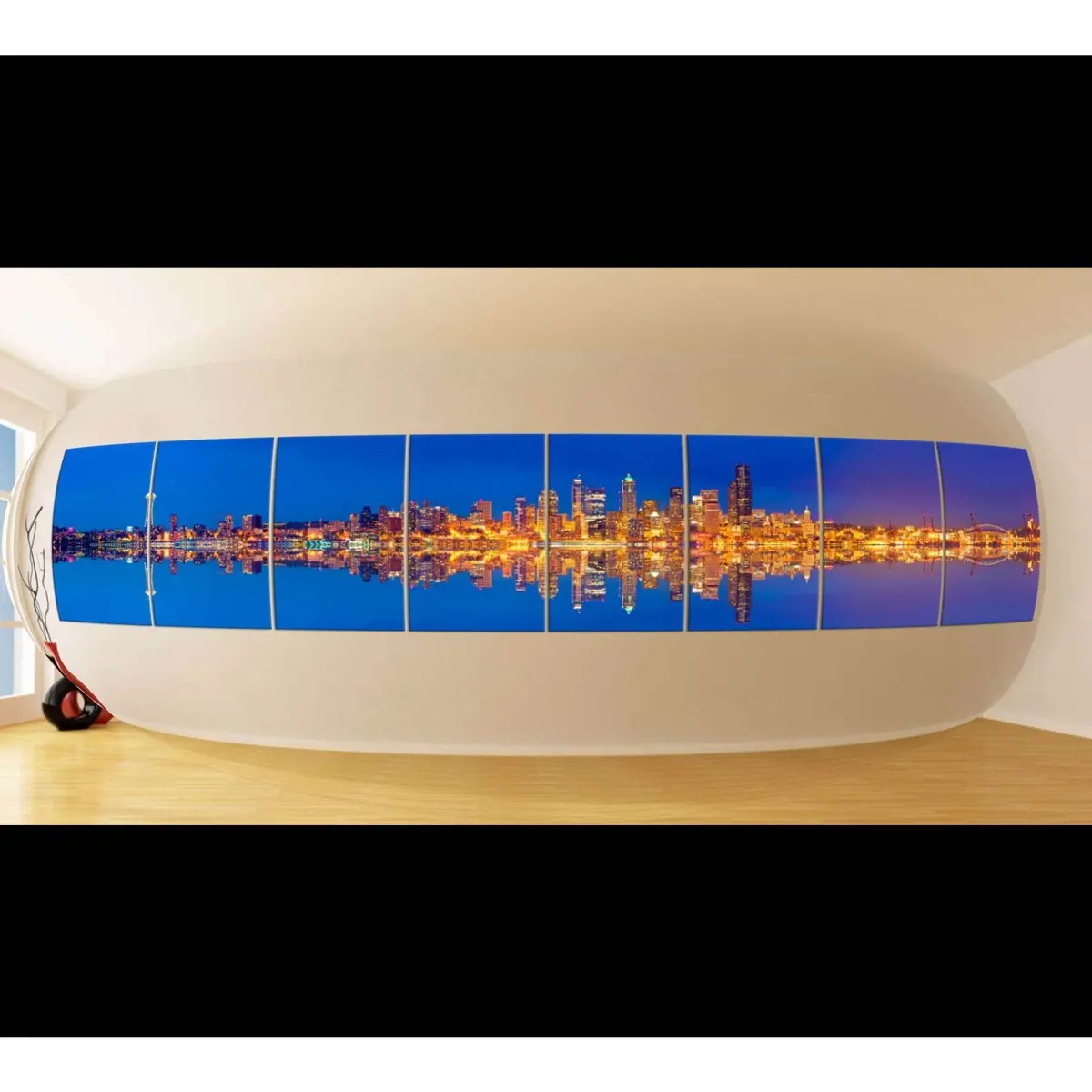 8 Panel Seattle Ready To Hang Canvas Print Xxlarge №36 Ready To Hang Canvas Print 1