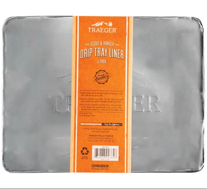 Traeger Aluminum Grill Drip Tray Liners - 5 Pc. 5