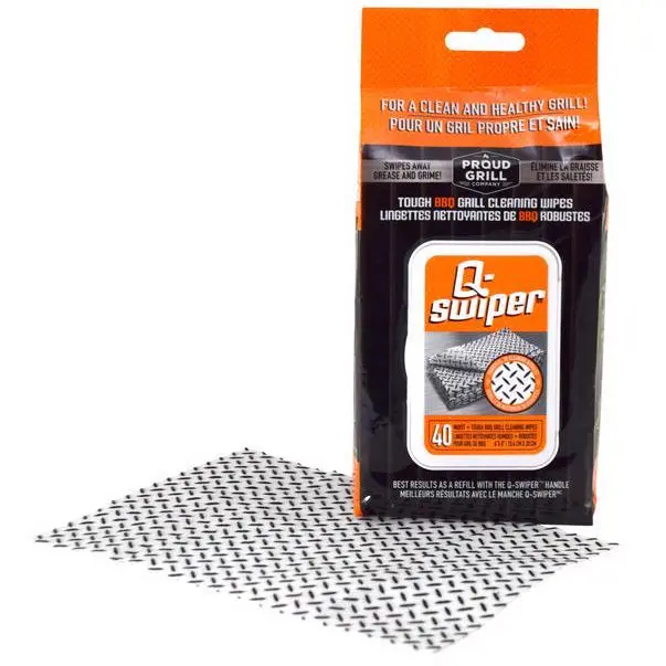 Proud Grill Q-Swiper Moistened Cleaning Cloths - 40 Pc. 1