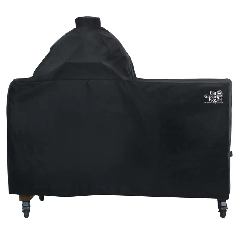 Big Green Egg Large Grill + Acacia Table Cover (Model E) 1