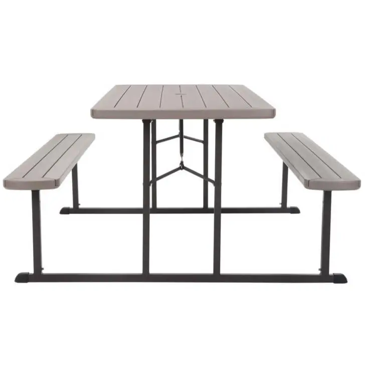 Cosco Folding Plastic Picnic Table (Brown) - 6' 1